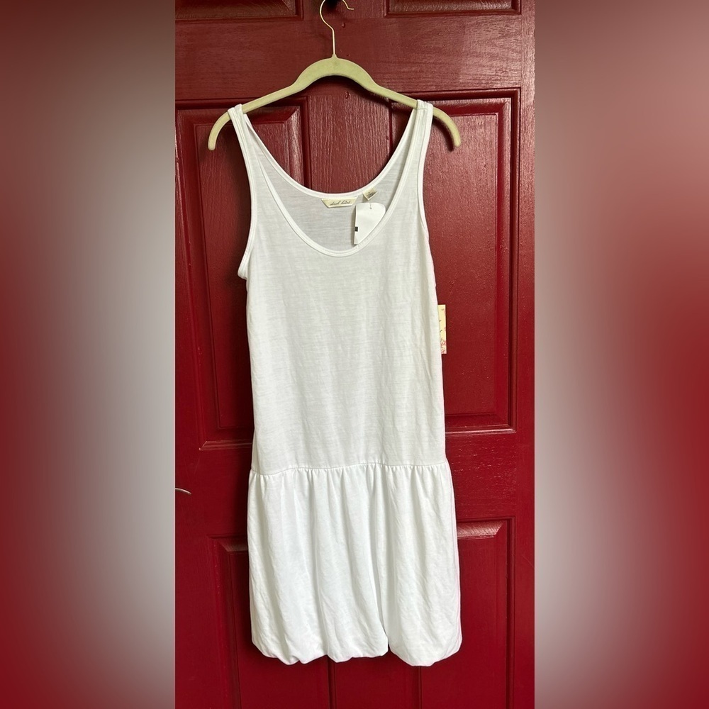 VTG Derek Heart L swim cover white swim dress coverup NEW